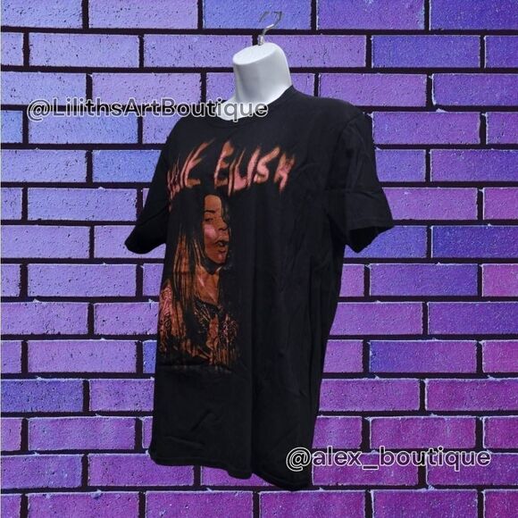 Billie Eilish Unisex Tee shirt(L003)Size L for Men/Women - Picture 3 of 6